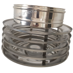 Lamellenhaube Kaminaufsatz DN 150 mm Kaminabdeckung Edelstahl Schornsteinaufsatz Kaminhaube Kaminhut